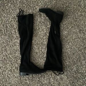 black knee high boots